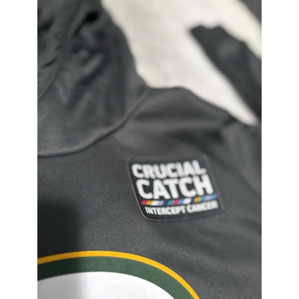 Green‎ Bay Packers Women's  Nike Crucial Catch Hoodie Size 2XL Cancer Awareness